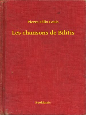 cover image of Les chansons de Bilitis